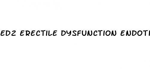 ed2 erectile dysfunction endothelial dysfunction