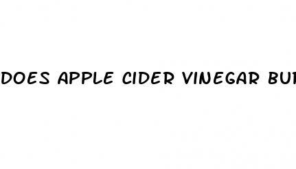 does apple cider vinegar burns belly fat