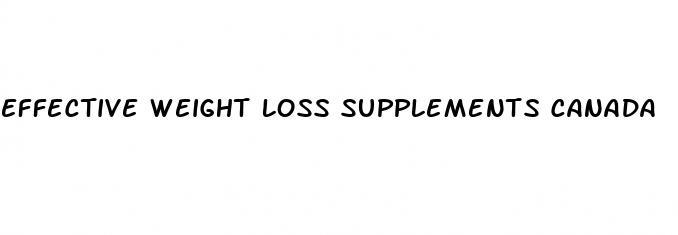 effective weight loss supplements canada