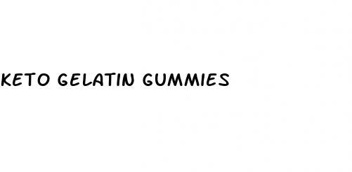 keto gelatin gummies