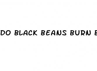 do black beans burn belly fat