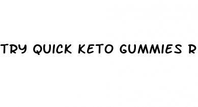 try quick keto gummies review