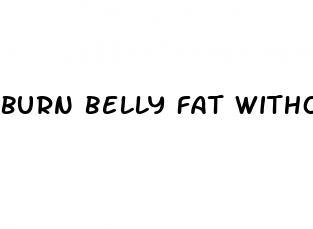 burn belly fat without running