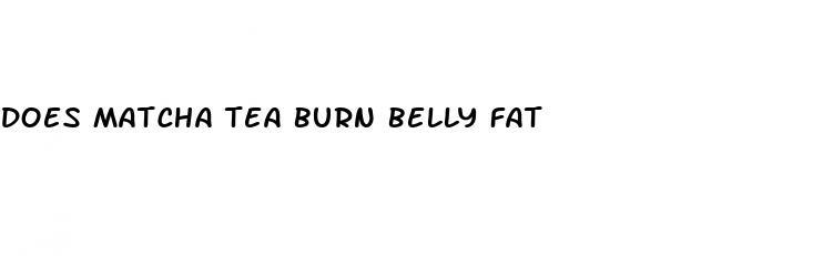 does matcha tea burn belly fat