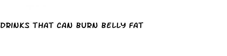 drinks that can burn belly fat