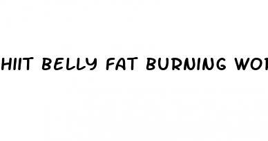 hiit belly fat burning workout