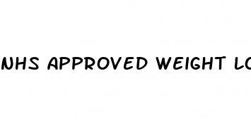 nhs approved weight loss pills