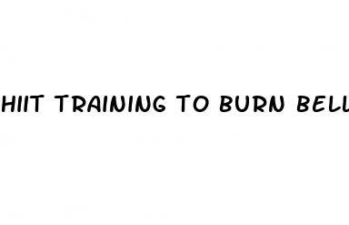 hiit training to burn belly fat