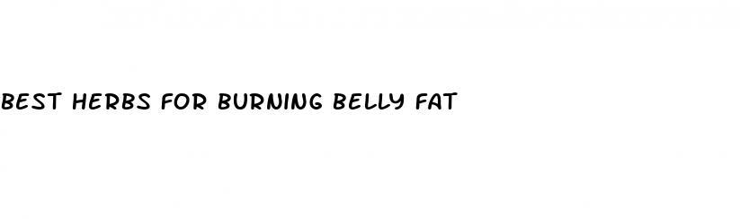 best herbs for burning belly fat