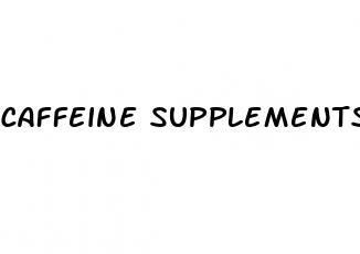 caffeine supplements weight loss