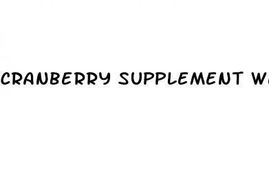 cranberry supplement weight loss