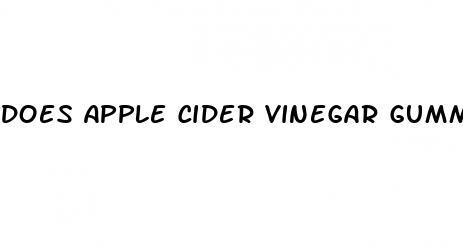 does apple cider vinegar gummies