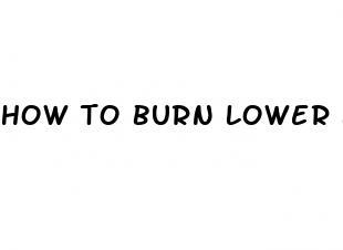 how to burn lower back belly fat