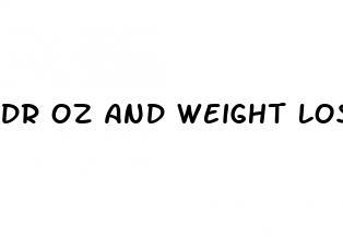 dr oz and weight loss supplements