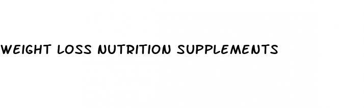 weight loss nutrition supplements