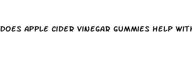 does apple cider vinegar gummies help with cholesterol