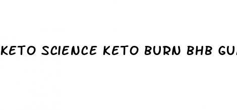 keto science keto burn bhb gummies