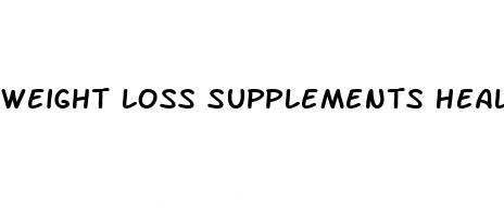 weight loss supplements healthline