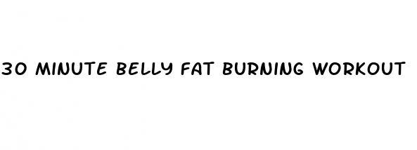 30 minute belly fat burning workout