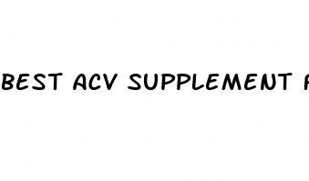 best acv supplement for weight loss