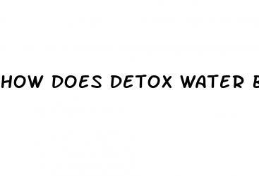 how does detox water burn belly fat