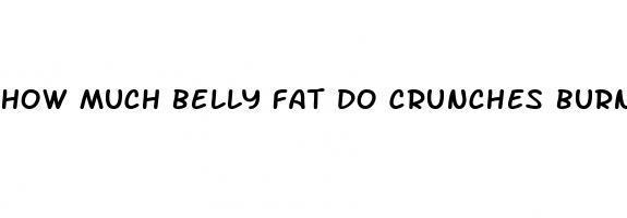 how much belly fat do crunches burn