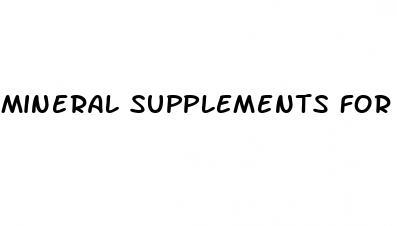 mineral supplements for weight loss