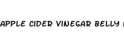 apple cider vinegar belly fat burner