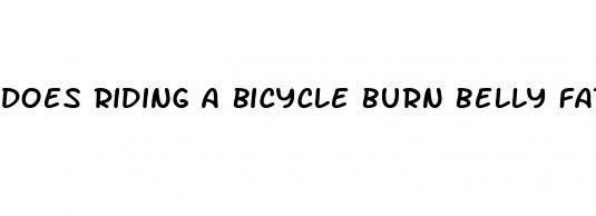 does riding a bicycle burn belly fat