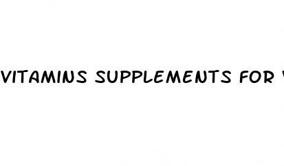 vitamins supplements for weight loss