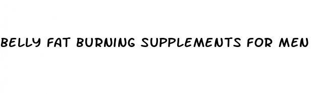 belly fat burning supplements for men