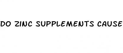 do zinc supplements cause weight loss