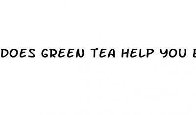 does green tea help you burn belly fat