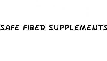 safe fiber supplements for weight loss