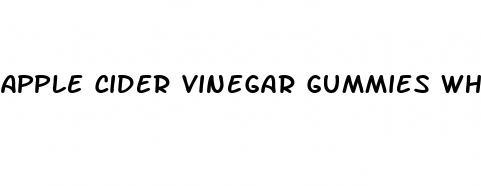 apple cider vinegar gummies when pregnant