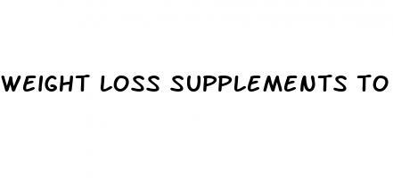 weight loss supplements to add to water