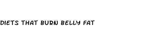 diets that burn belly fat