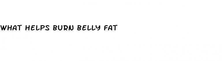 what helps burn belly fat