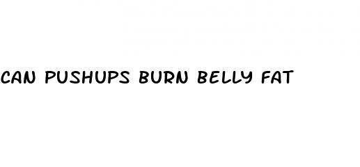 can pushups burn belly fat