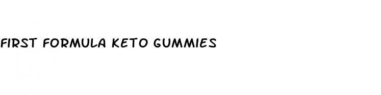 first formula keto gummies