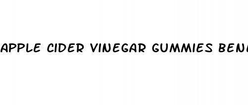 apple cider vinegar gummies benefits ph balance