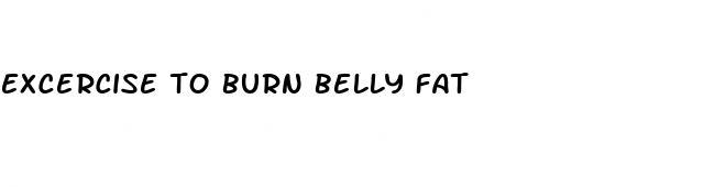 excercise to burn belly fat