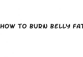 how to burn belly fat at 50