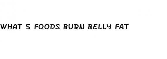 what 5 foods burn belly fat