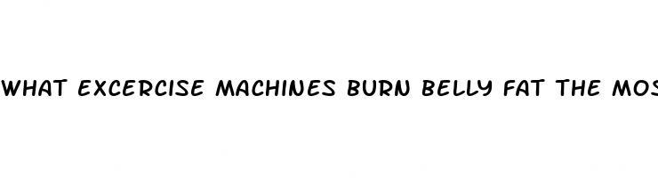 what excercise machines burn belly fat the most