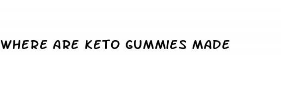 where are keto gummies made