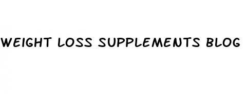 weight loss supplements blog